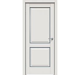 Дверь межкомнатная "Concept-652" Белоснежно матовый, стекло Сатинато белое