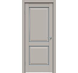 Дверь межкомнатная "Concept-652" Шелл грей, стекло Сатинато белое