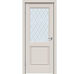Дверь межкомнатная "Concept-657" Лайт грей, стекло Ромб