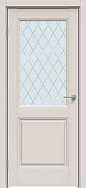 Дверь межкомнатная "Concept-657" Лайт грей, стекло Ромб