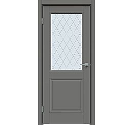 Дверь межкомнатная "Concept-657" Медиум грей, стекло Ромб