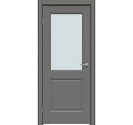 Дверь межкомнатная "Concept-657" Медиум грей, стекло Сатинат белый