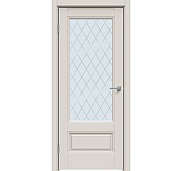 Дверь межкомнатная "Concept-661" Лайт грей, стекло Ромб