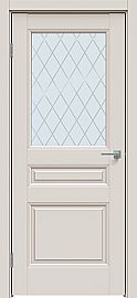Дверь межкомнатная "Concept-663" Лайт грей, стекло Ромб