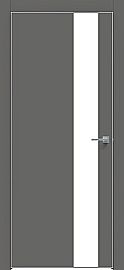 Дверь межкомнатная  "Concept-703" Медиум грей стекло Лакобель белый, кромка ABS