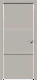 Дверь межкомнатная "Concept-705" Шелл грей глухая, кромка-матовый хром