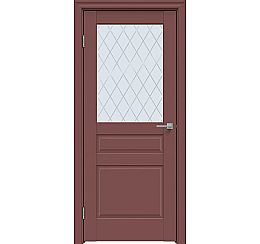 Дверь межкомнатная "Design-633" Лофт ред стекло Ромб