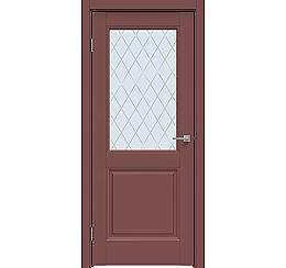 Дверь межкомнатная "Design-657" Лофт ред, стекло Ромб