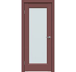 Дверь межкомнатная "Design-659" Лофт ред, стекло Прозрачное