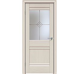Дверь межкомнатная "Future-593" Дуб Серена керамика, стекло Стелла