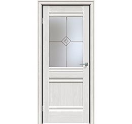 Дверь межкомнатная "Future-593" Дуб Серена светло-серый, стекло Стелла