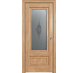 Дверь межкомнатная "Future-599" Дуб Винчестер светлый, стекло Сатин графит лак прозрачный