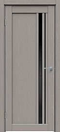 Дверь межкомнатная "Future-608" Дуб серена каменно-серый, стекло Лакобель чёрное