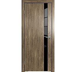 Дверь межкомнатная "Future-655" Дуб винчестер трюфель, стекло Лакобель черное