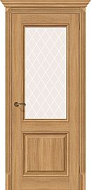 Дверь межкомнатная из эко шпона «Классико-33» Anegri Veralinga остекление Cатинато белое художественное
