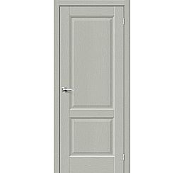 Дверь межкомнатная из эко шпона «Неоклассик-32» Grey Wood глухая