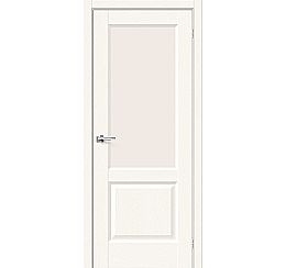 Дверь межкомнатная из эко шпона «Неоклассик-33» White Wood остекление Magic Fog