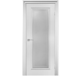 Дверь межкомнатная "Венеция-1" Эмаль белая стекло Сатинат белый