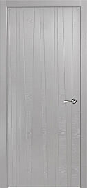 Дверь межкомнатная шпонированная "V-XIII" Светло-серый вставка ПВХ Эмаль