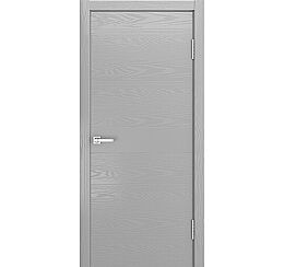 Дверь межкомнатная шпонированная "V-XIV" Светло-серый вставка ПВХ Эмаль