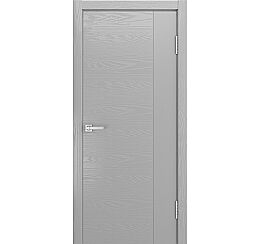Дверь межкомнатная шпонированная "V-XV" Светло-серый вставка ПВХ Эмаль
