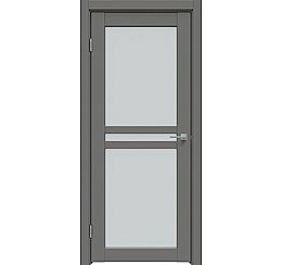 Дверь межкомнатная "Concept-506" Медиум грей стекло Сатинато белое