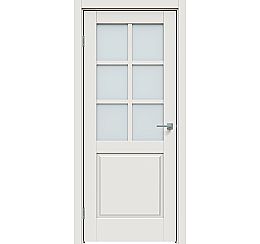 Дверь межкомнатная "Concept-638" Белоснежно матовый, стекло Сатинат белый