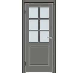 Дверь межкомнатная "Concept-638" Медиум грей, стекло Сатинат белый