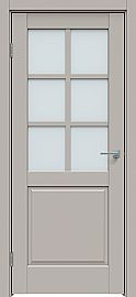 Дверь межкомнатная "Concept-638" Шелл грей, стекло Сатинат белый