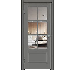 Дверь межкомнатная "Concept-640" Медиум грей, стекло Прозрачное