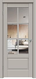 Дверь межкомнатная "Concept-640" Шелл грей, стекло Прозрачное