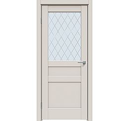 Дверь межкомнатная "Concept-644" Лайт грей, стекло Ромб