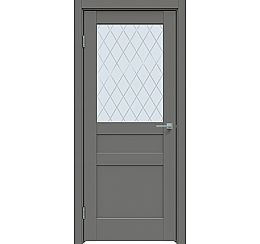Дверь межкомнатная "Concept-644" Медиум грей, стекло Ромб