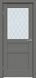 Дверь межкомнатная "Concept-644" Медиум грей, стекло Ромб