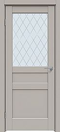 Дверь межкомнатная "Concept-644" Шелл грей, стекло Ромб