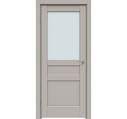 Дверь межкомнатная "Concept-644" Шелл грей, стекло Сатинат белый