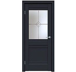 Дверь межкомнатная "Design-593" Дарк блю стекло Стелла