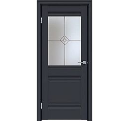 Дверь межкомнатная "Design-626" Дарк блю стекло Стелла