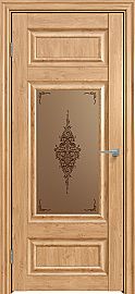 Дверь межкомнатная "Future-589" Дуб Винчестер светлый, стекло Сатин бронза бронзовый пигмент