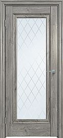 Дверь межкомнатная "Future-591" Дуб винчестер серый, стекло Ромб