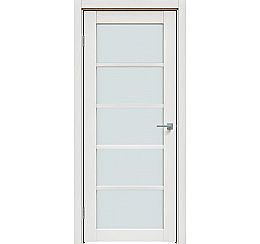 Дверь межкомнатная "Future-605" Дуб серена светло-серый стекло Сатинат белый