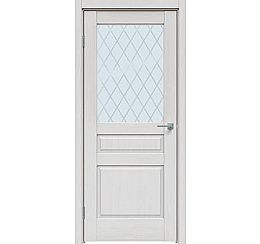 Дверь межкомнатная "Future-633" Дуб серена светло-серый стекло Ромб