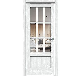 Дверь межкомнатная "Future-649" Дуб патина серый стекло Прозрачное