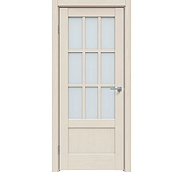 Дверь межкомнатная "Future-649" Дуб серена керамика стекло Сатинат белый