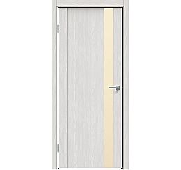Дверь межкомнатная "Future-655" Дуб серена светло-серый, стекло Лакобель жемчуг