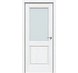 Дверь межкомнатная "Future-657" Дуб серена белый кристалл, стекло Сатинат белый
