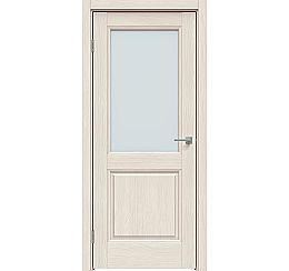 Дверь межкомнатная "Future-657" Дуб серена керамика, стекло Сатинат белый