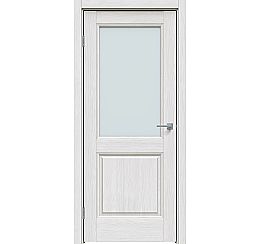 Дверь межкомнатная "Future-657" Дуб серена светло-серый, стекло Сатинат белый