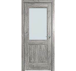 Дверь межкомнатная "Future-657" Дуб винчестер серый, стекло Сатинат белый