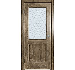 Дверь межкомнатная "Future-657" Дуб винчестер трюфель, стекло Ромб